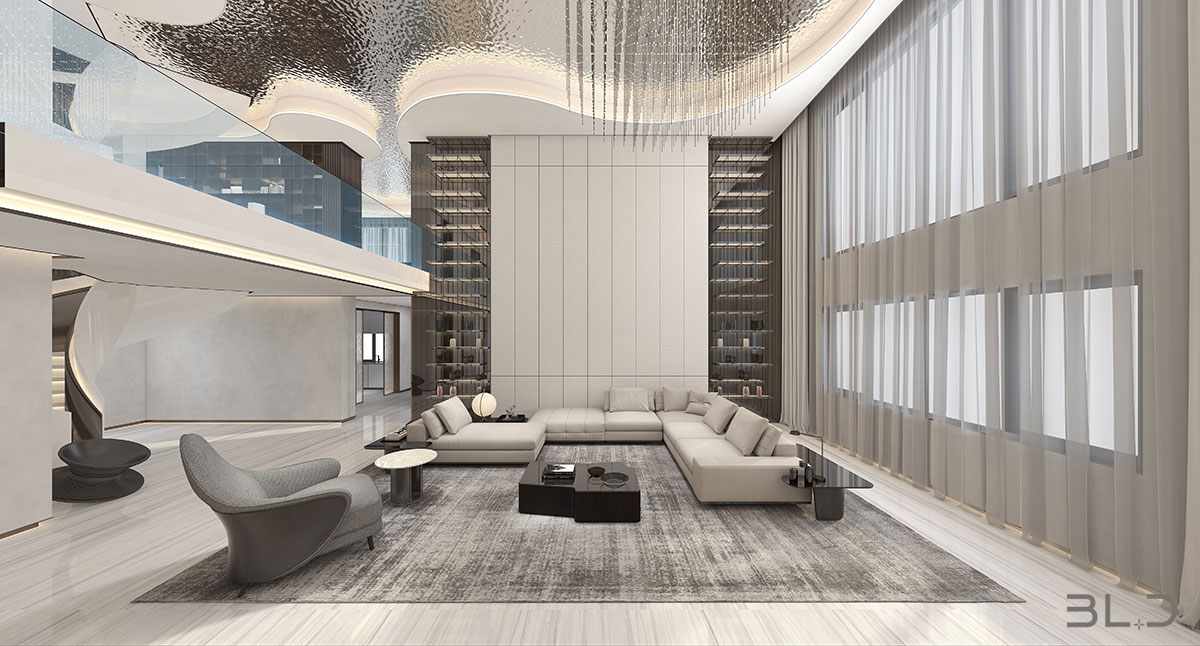 北京順義900㎡現(xiàn)代簡約的別墅室內(nèi)設計方案	「多圖」