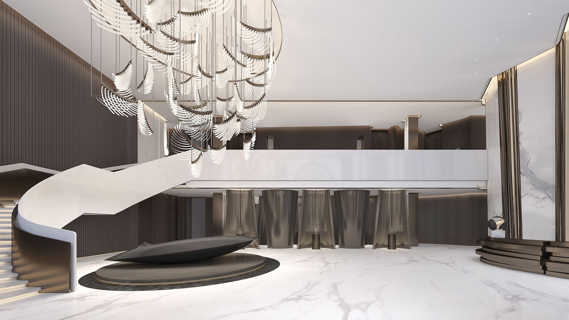 恒力·蘇州餐飲會所空間混搭設(shè)計(jì)方案「效果圖」