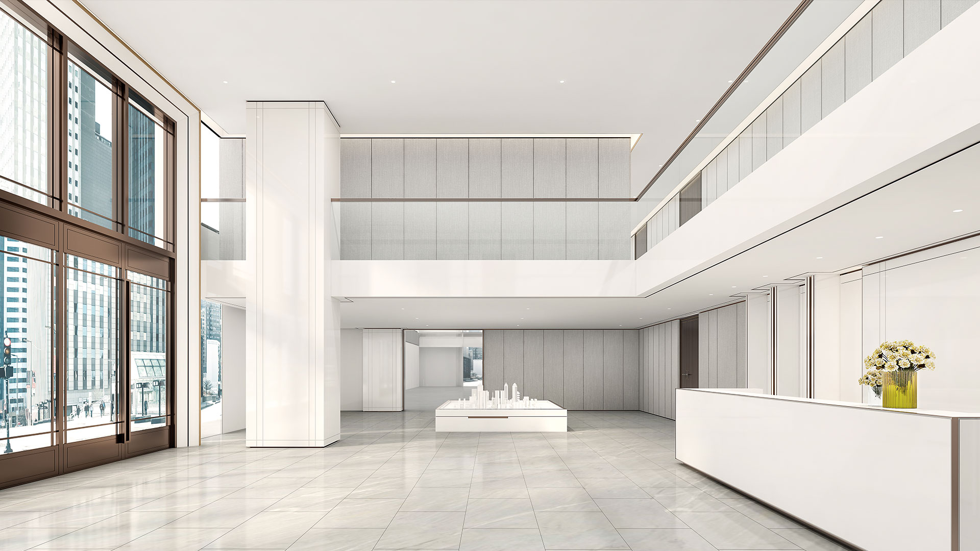 上?！ず懔θA翔綠地企業辦公設計效果圖