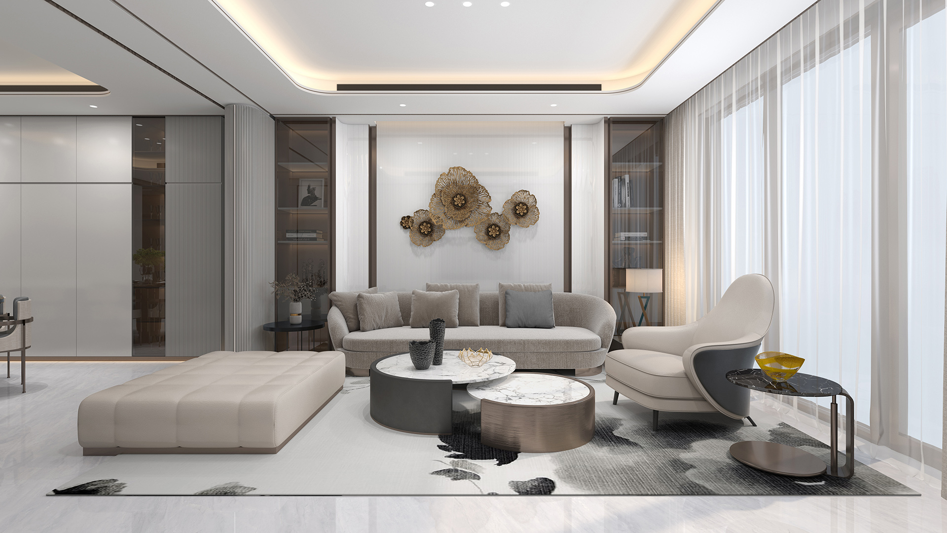 北京豐臺私人別墅豪宅560㎡室內設計方案「圖」